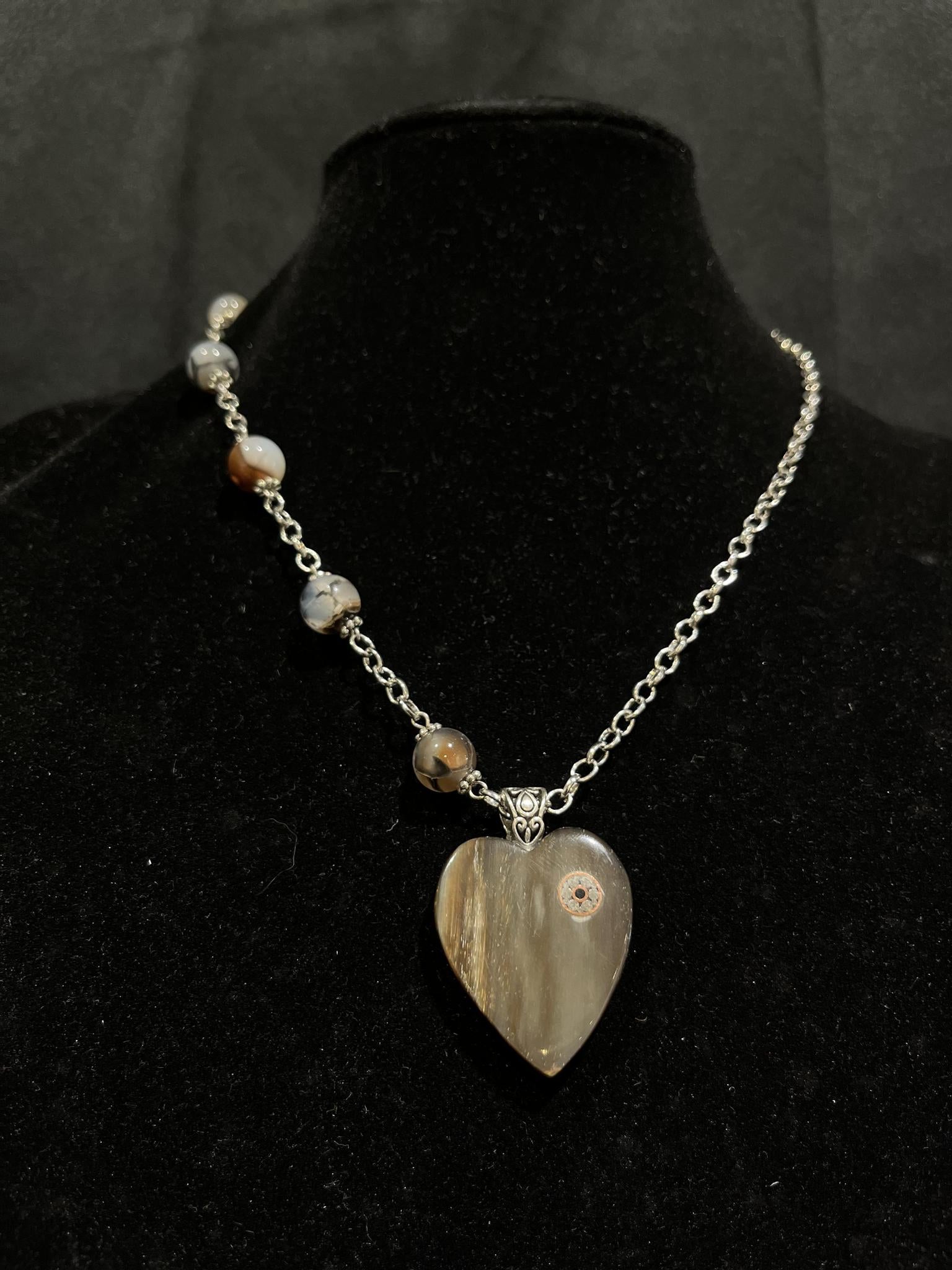 Shelley Silverlight - Love is the Answer Collection - Water Buffalo Horn Heart