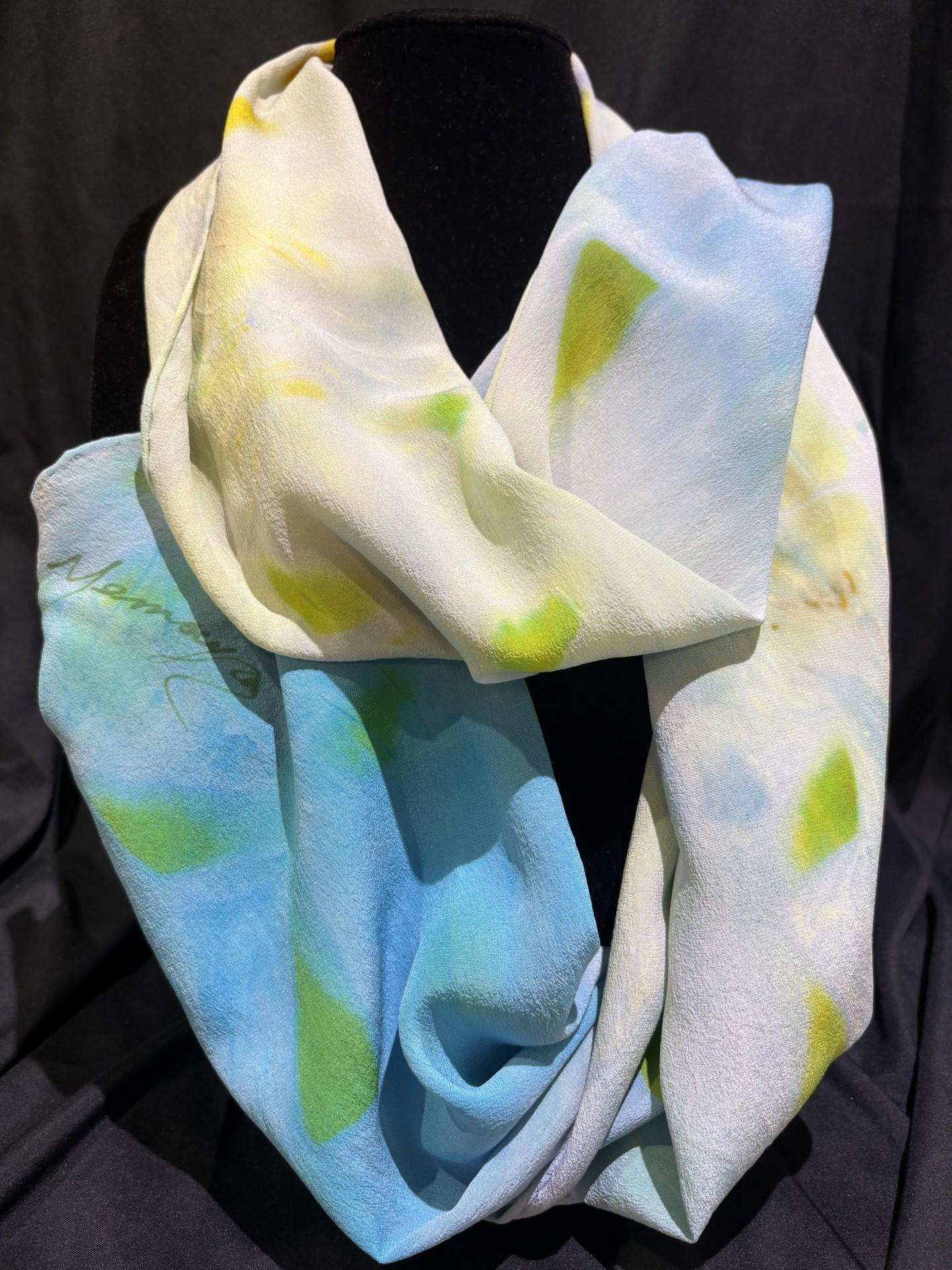 Yemaya Rice-Jones - Hand Dyed Silk Scarf #7