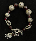 Shelley Silverlight - Ruby glass with Mexican silver