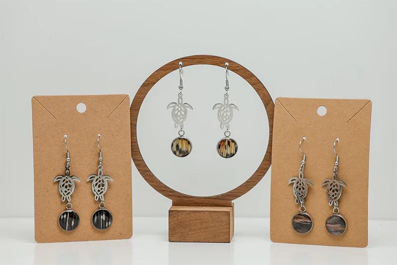 Brittany Ragland - Silver Turtle Dangles