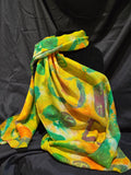 Yemaya Rice-Jones - Hand Dyed Silk & Wool Scarf #3