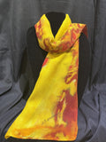 Yemaya Rice-Jones - Hand Dyed Silk & Wool Scarf #14