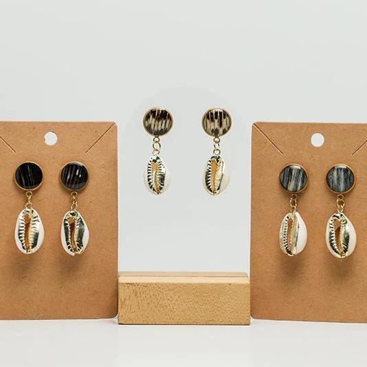 Brittany Ragland -Cowrie Shell Post Earrings
