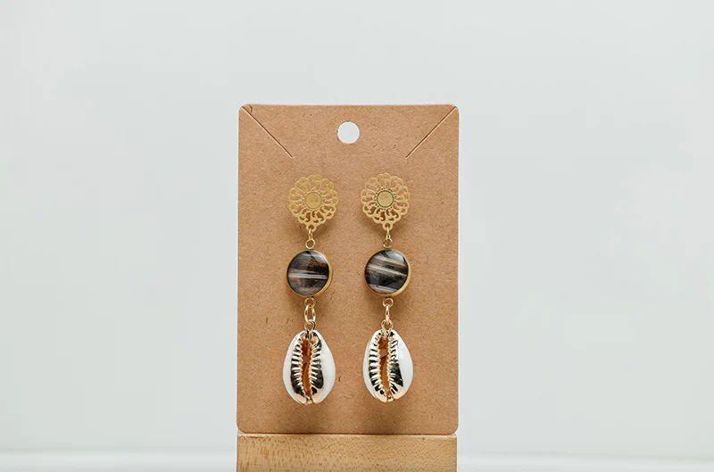 Brittany Ragland - Cowrie Shell Mandala Drops