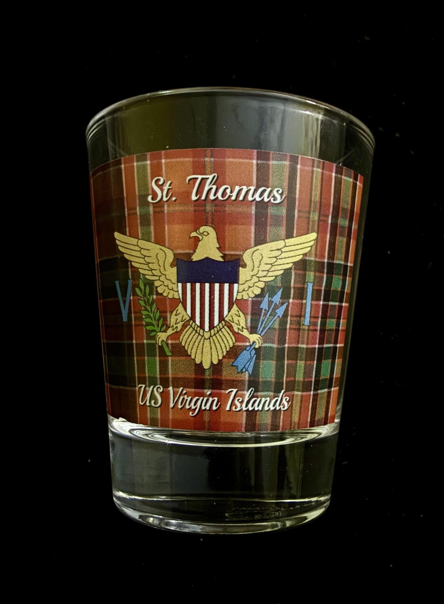 Homeland Collections St. Thomas -  Madras Shot Glasses