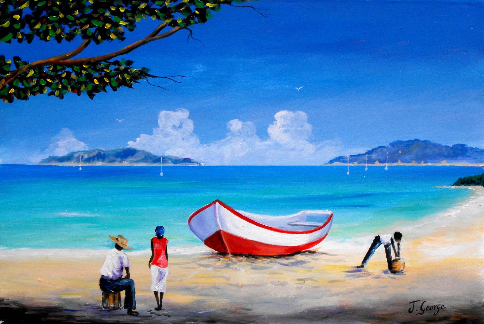 Joffre George - Boys & Red Boat