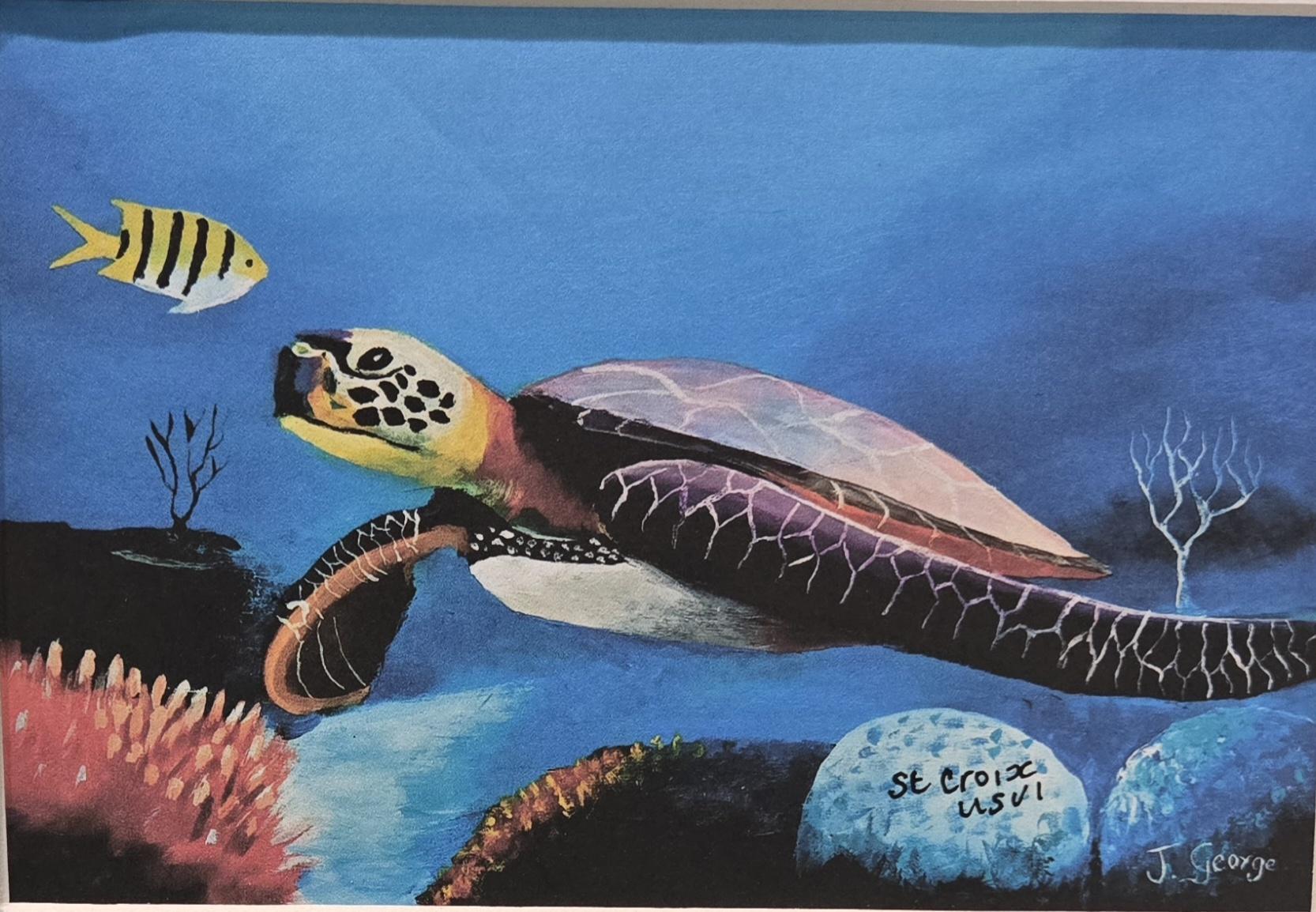 Joffre George - Turtle and Fish