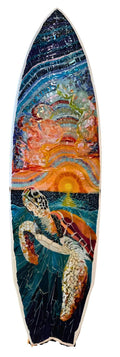 Jona Siverly - Sea Turtle Sunset Surfboard