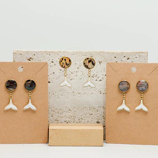 Brittany Ragland - Freshwater Pearl Whale Tail Earrings